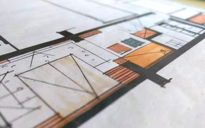 Skizze der neuen Hotelzimmer