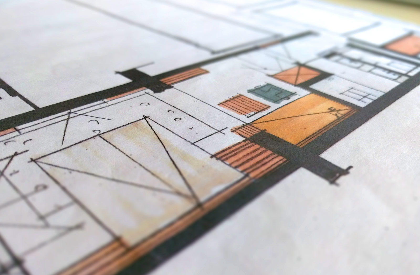 Skizze der neuen Hotelzimmer